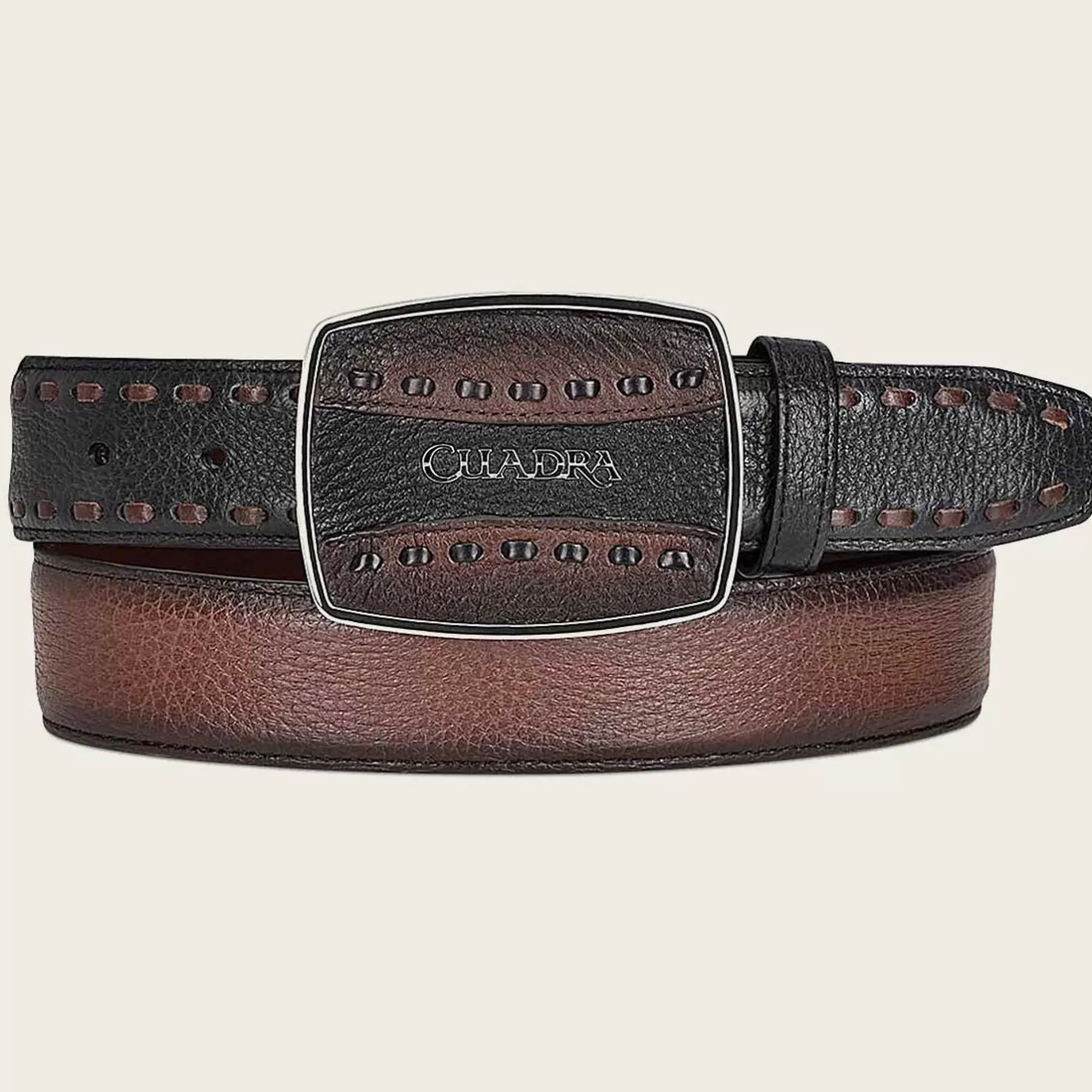 Cuadra Brown Leather Cowboy Beltbrown Leather Cowboy Belt Cheap