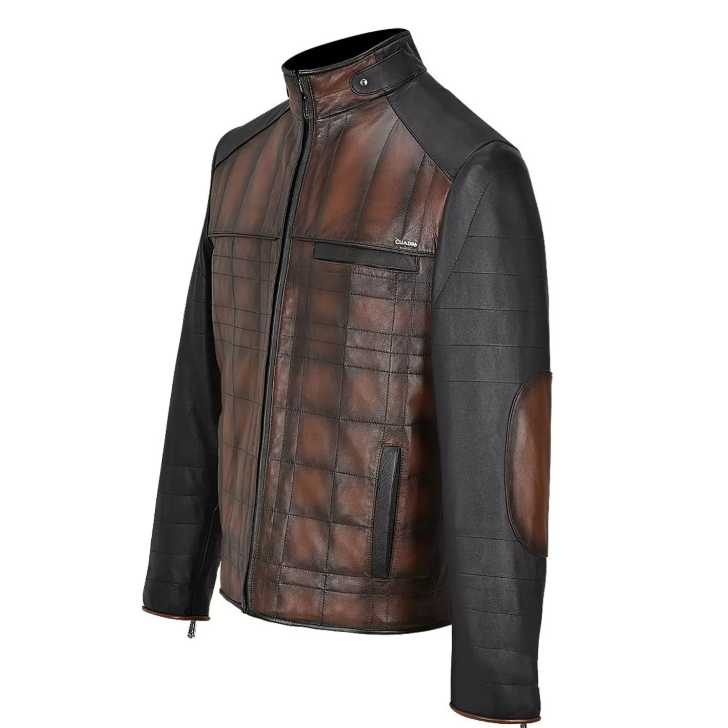 Cuadra Hand-Shaded Finish Brown Leather Jacket Shop